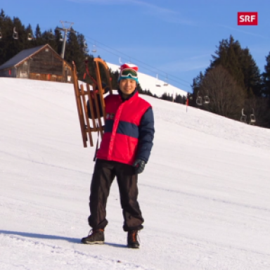 Keren i dä Schwiiz “Schlitteln” (Keren in Switzerland “Sledding”)